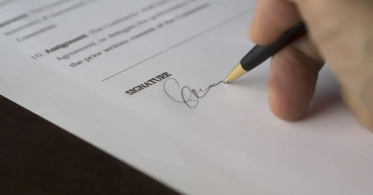 Signing a written repayment plan for payday loan debt