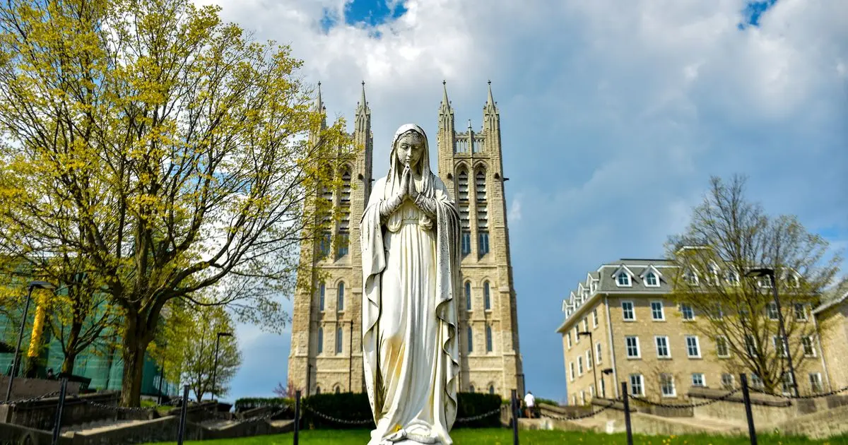 The Basilica of Our Lady Immaculate overlooking downtown Guelph, home to payday loans Guelph borrowers