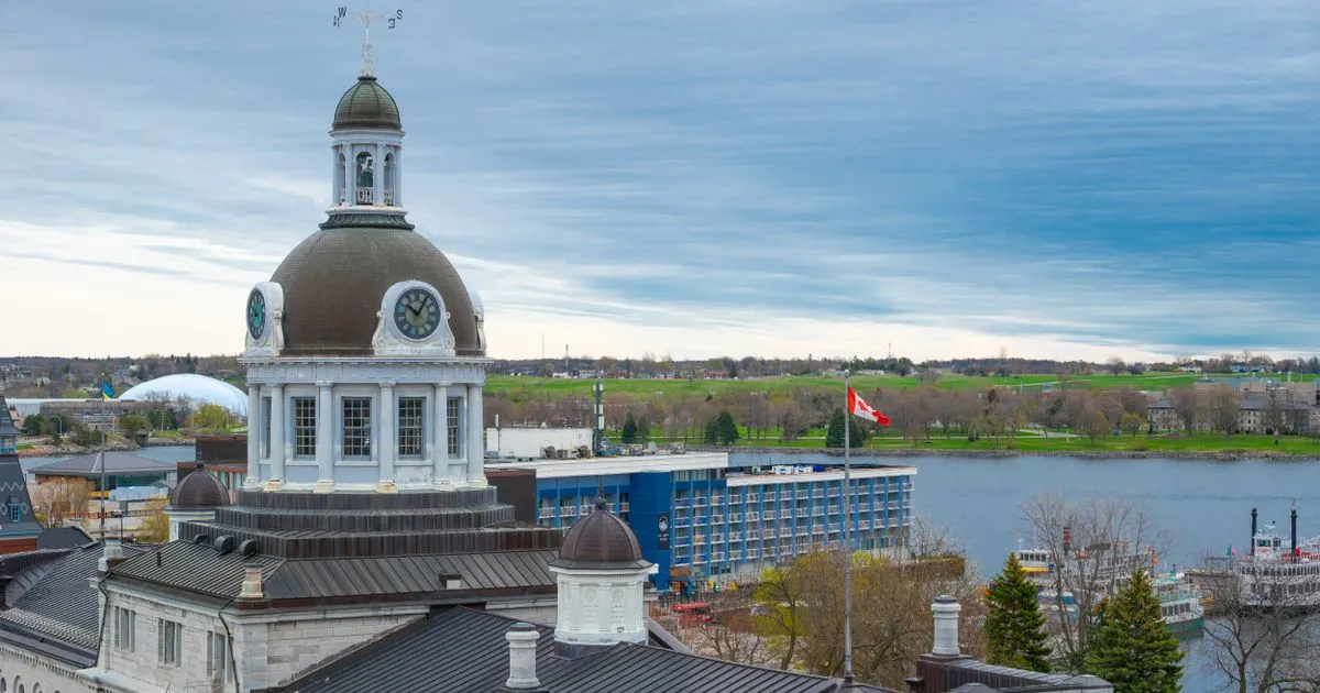 Kingston City Hall and the waterfront in Kingston Ontario, serving payday loans Kingston borrowers