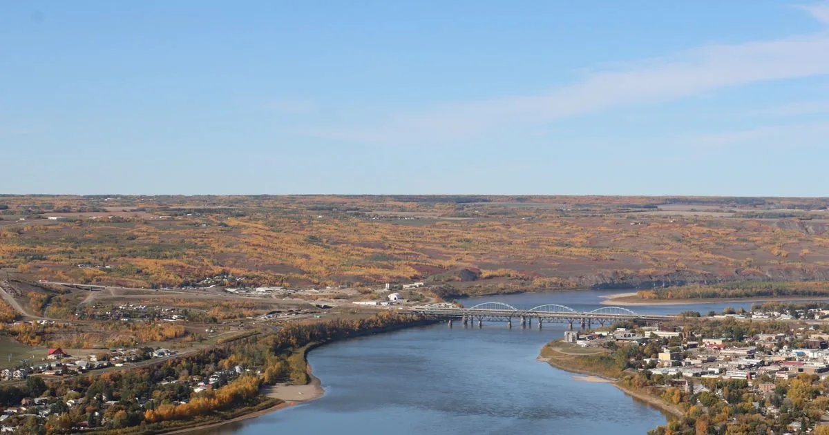 Peace River valley in the Peace Country region that payday loans Grande Prairie borrowers call home